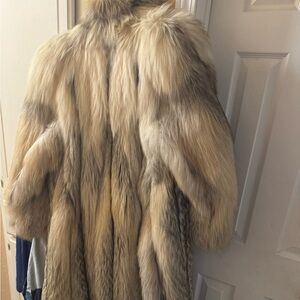 Gorgeous full length fur coat.